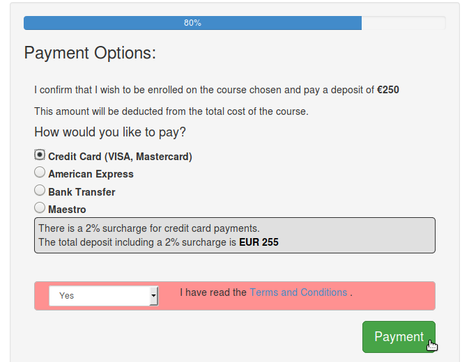 Payment options