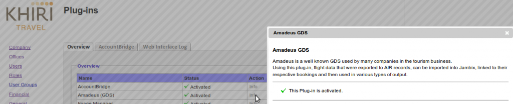 Amadeus plugin